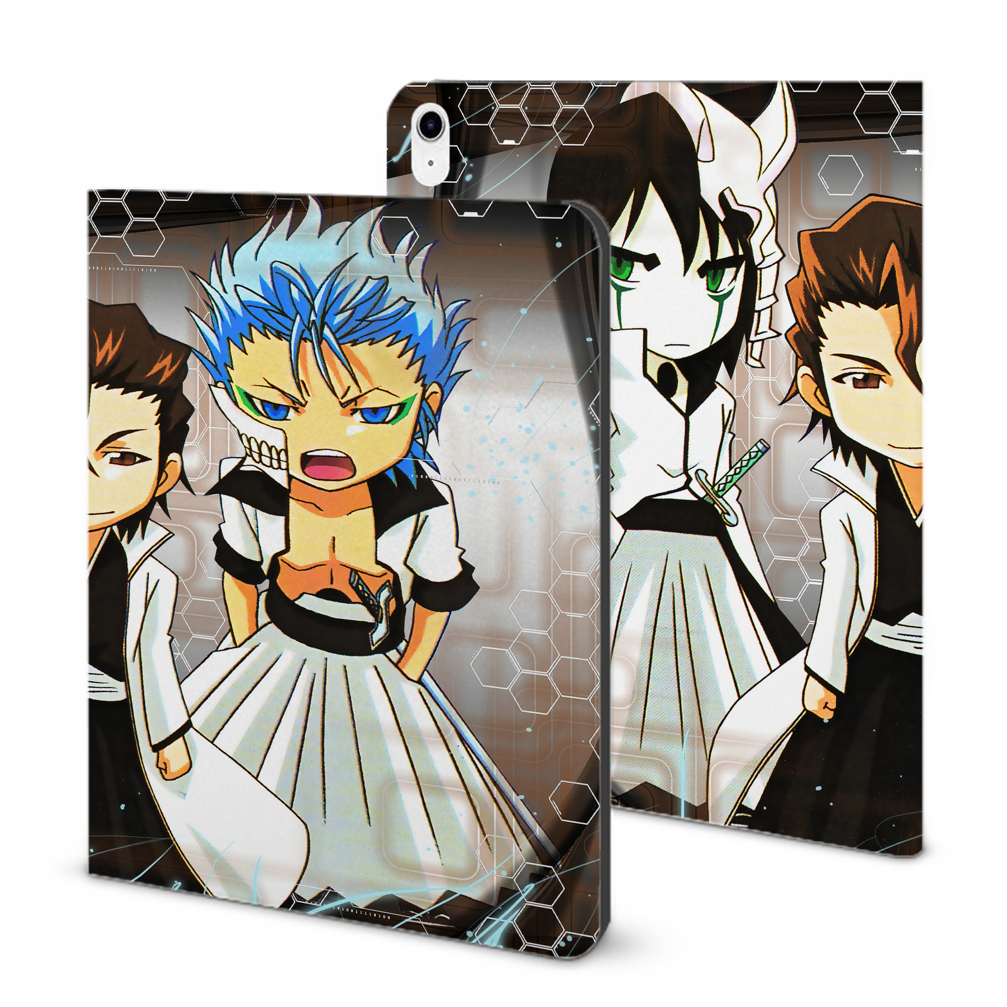 （画像用） ブリーチ BLEACH IPad ケース ブック型 PUレザー TPU 耐衝撃 軽量 薄型 ペン収納なし 全面保護 IPad 各モデル対応